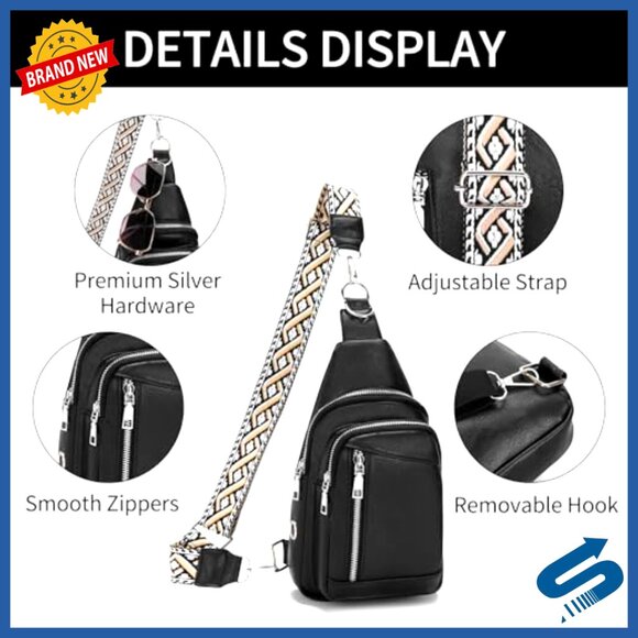 Convertible Vegan Leather Backpack Purse with Adjustable Strap for Women main image 5